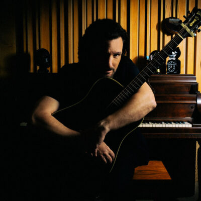 image of JC Chasez and guitar in the studio